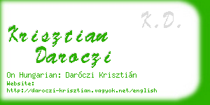krisztian daroczi business card